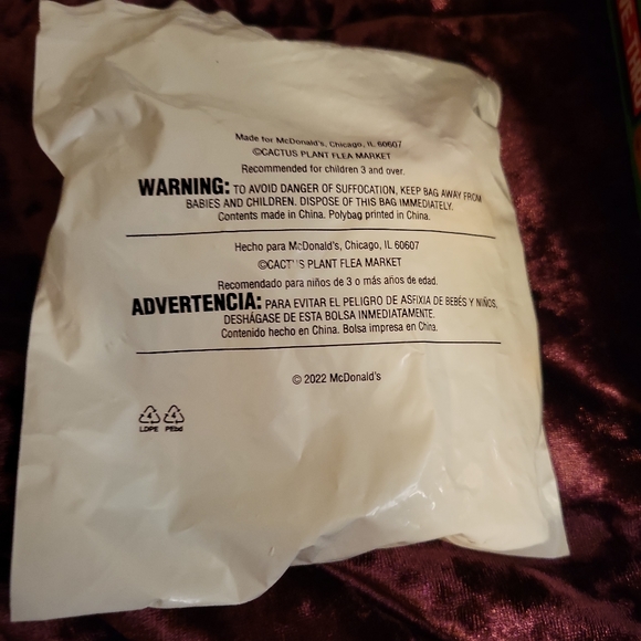 Rare Limited Edition McDonald's Cactus Plant Flea Market Toy and Box - Picture 6 of 6